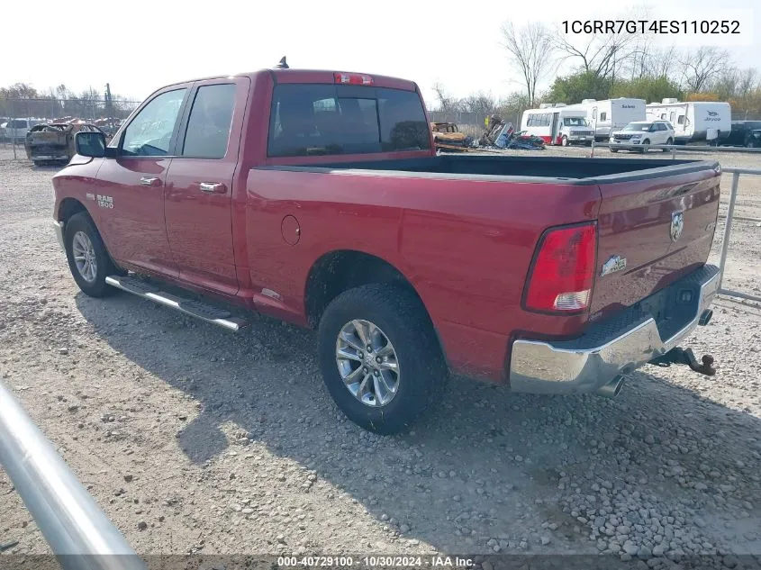 2014 Ram 1500 Big Horn VIN: 1C6RR7GT4ES110252 Lot: 40729100