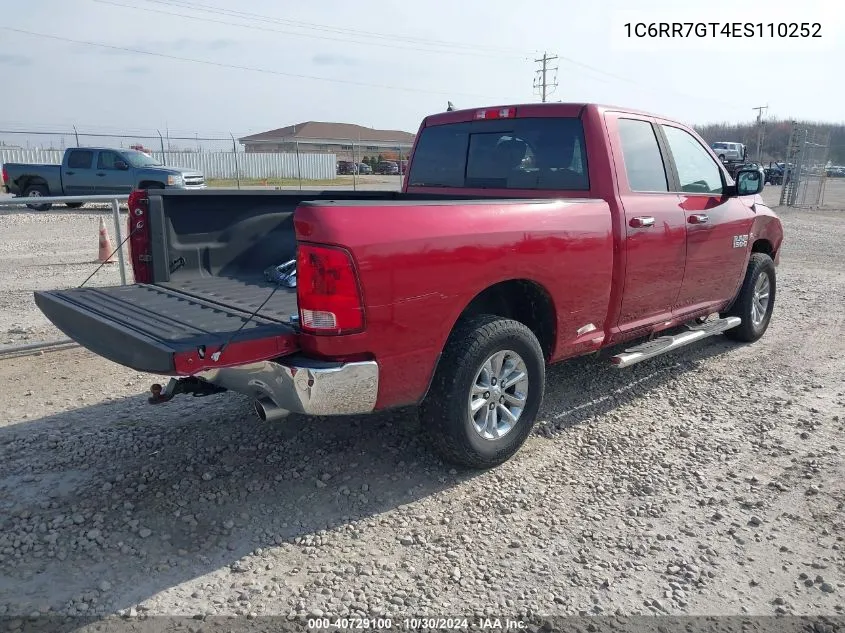 2014 Ram 1500 Big Horn VIN: 1C6RR7GT4ES110252 Lot: 40729100