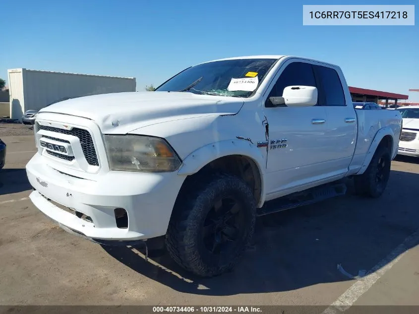 2014 Ram 1500 Slt VIN: 1C6RR7GT5ES417218 Lot: 40734406