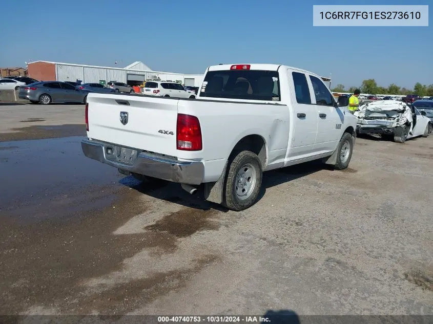 2014 Ram 1500 St VIN: 1C6RR7FG1ES273610 Lot: 40740753