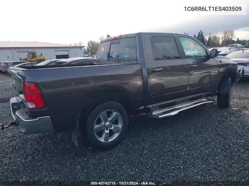 2014 Ram 1500 Big Horn VIN: 1C6RR6LT1ES403509 Lot: 40743715