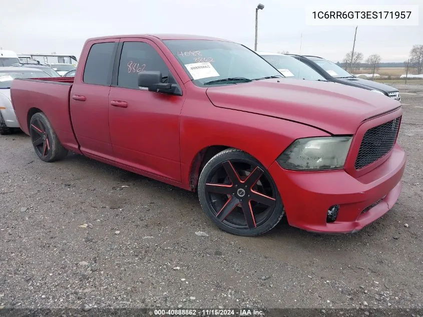 2014 Ram 1500 Slt VIN: 1C6RR6GT3ES171957 Lot: 40888862