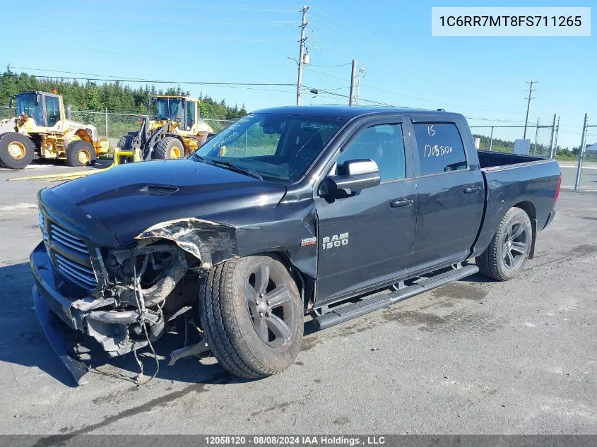 2015 Ram 1500 Sport VIN: 1C6RR7MT8FS711265 Lot: 12058120