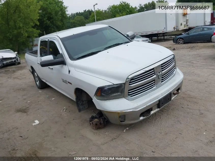 2015 Ram 1500 Slt VIN: 1C6RR7TM3FS686687 Lot: 12061978