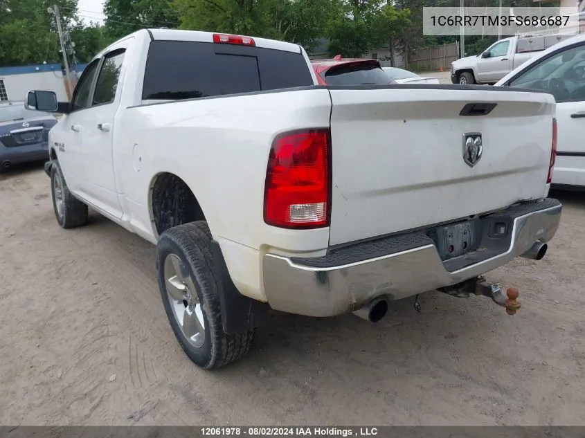 2015 Ram 1500 Slt VIN: 1C6RR7TM3FS686687 Lot: 12061978