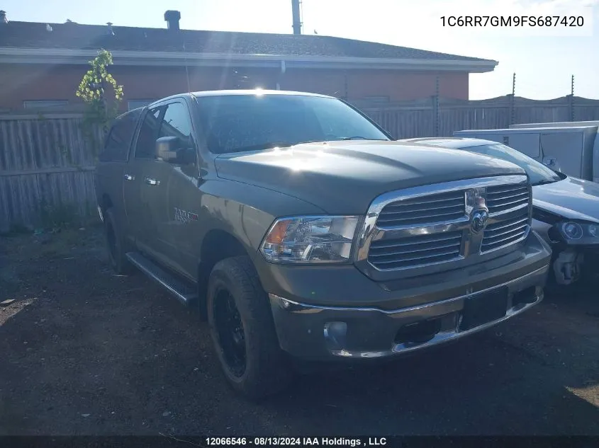 2015 Ram 1500 Slt VIN: 1C6RR7GM9FS687420 Lot: 12066546