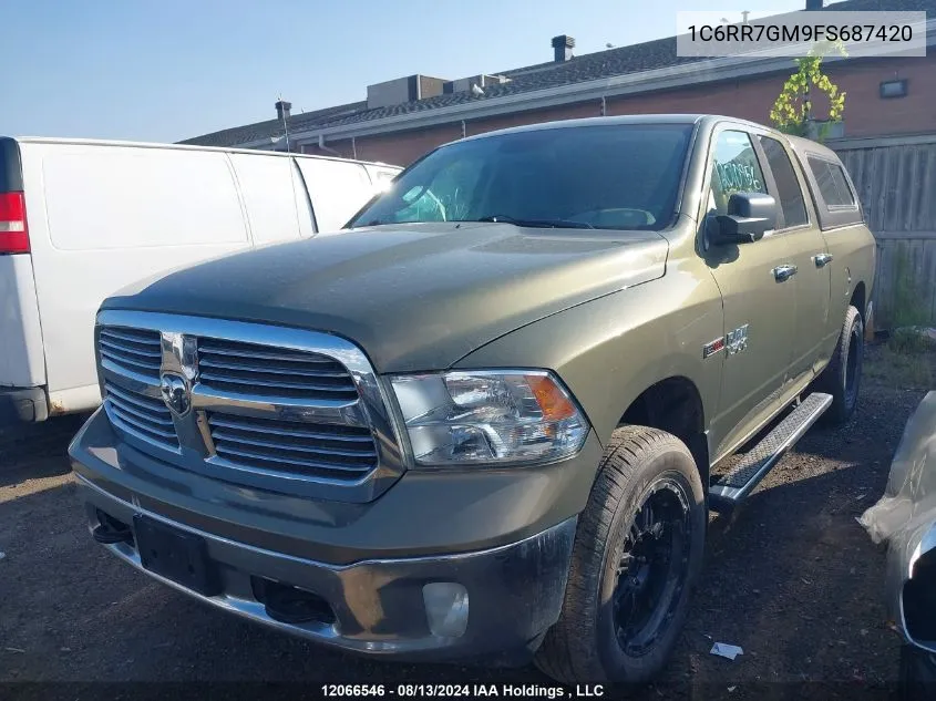 2015 Ram 1500 Slt VIN: 1C6RR7GM9FS687420 Lot: 12066546