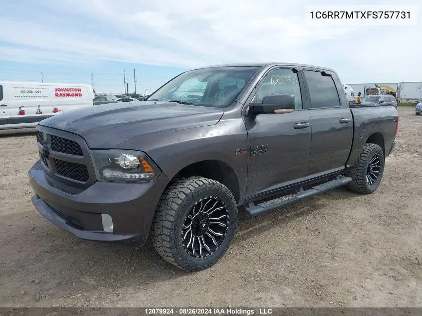 2015 Ram 1500 Sport VIN: 1C6RR7MTXFS757731 Lot: 12079924