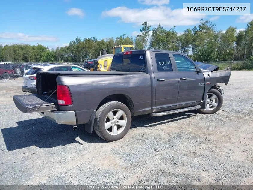 2015 Ram 1500 Slt VIN: 1C6RR7GT9FS744237 Lot: 12083735