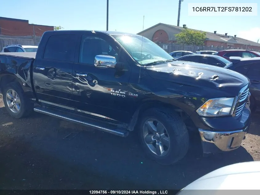 2015 Ram 1500 Slt VIN: 1C6RR7LT2FS781202 Lot: 12094756