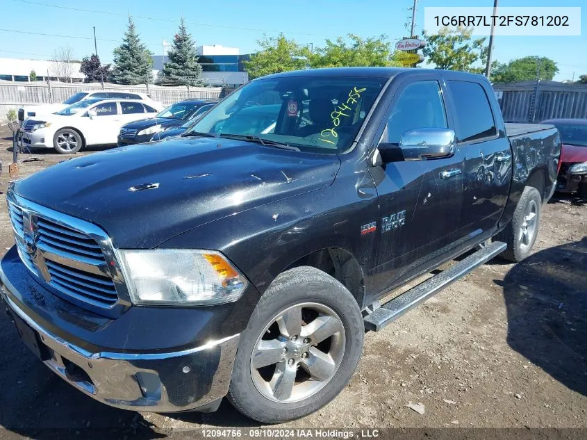 2015 Ram 1500 Slt VIN: 1C6RR7LT2FS781202 Lot: 12094756