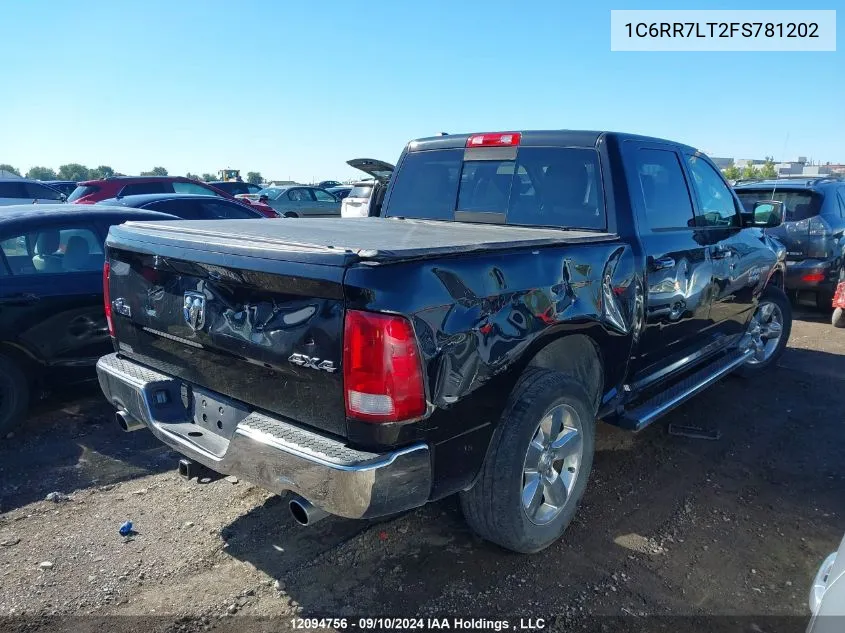 2015 Ram 1500 Slt VIN: 1C6RR7LT2FS781202 Lot: 12094756