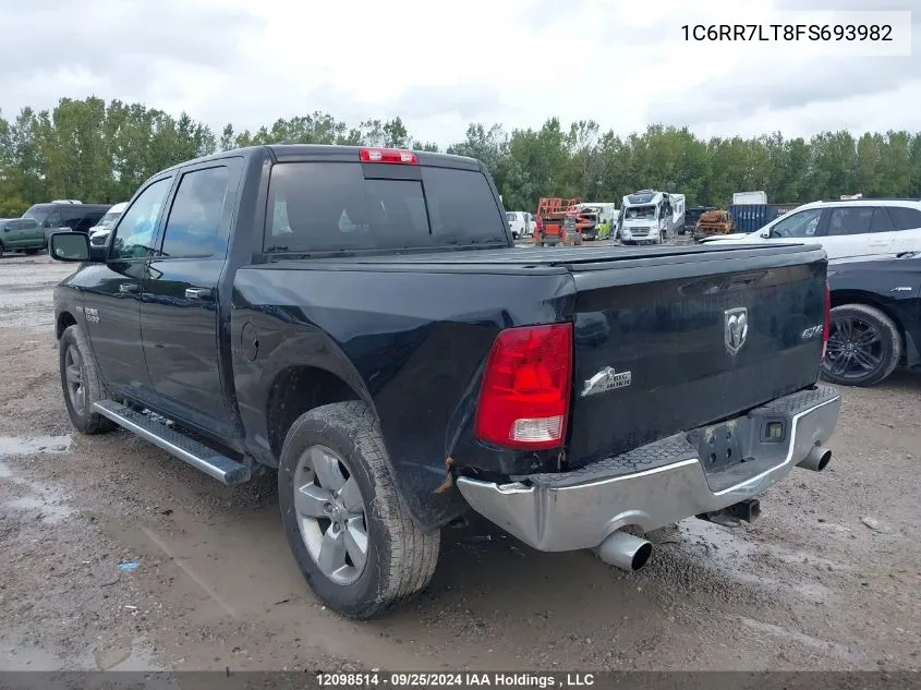 2015 Ram 1500 Slt VIN: 1C6RR7LT8FS693982 Lot: 12098514