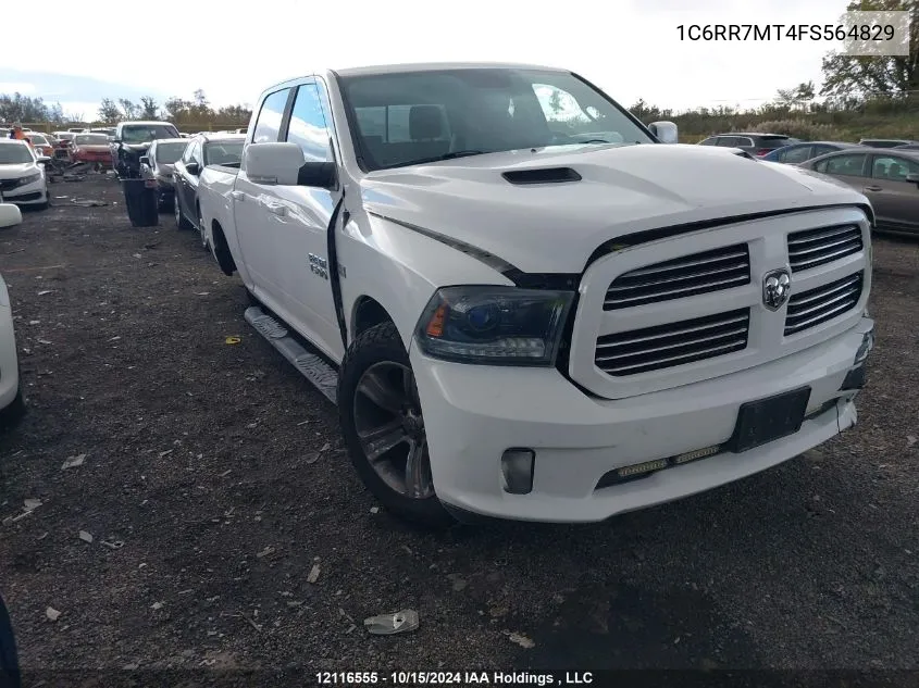 2015 Ram 1500 Sport VIN: 1C6RR7MT4FS564829 Lot: 12116555