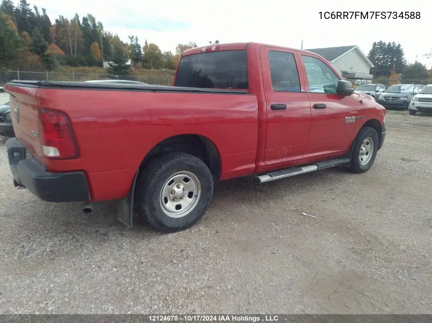 2015 Ram 1500 Tradesman VIN: 1C6RR7FM7FS734588 Lot: 12124678