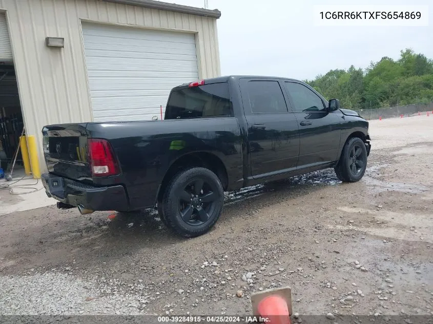 2015 Ram 1500 Express VIN: 1C6RR6KTXFS654869 Lot: 39284915