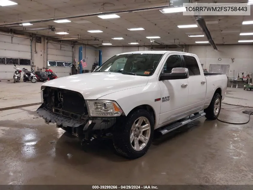 2015 Ram 1500 Longhorn VIN: 1C6RR7WM2FS758443 Lot: 39299266