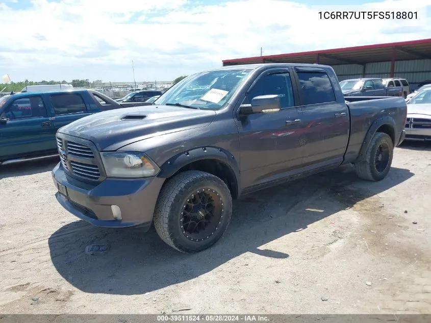 2015 Ram 1500 Sport VIN: 1C6RR7UT5FS518801 Lot: 39511524