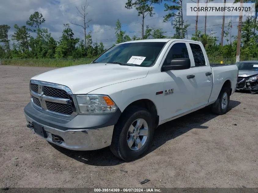 2015 Ram 1500 Tradesman VIN: 1C6RR7FM8FS749701 Lot: 40342741