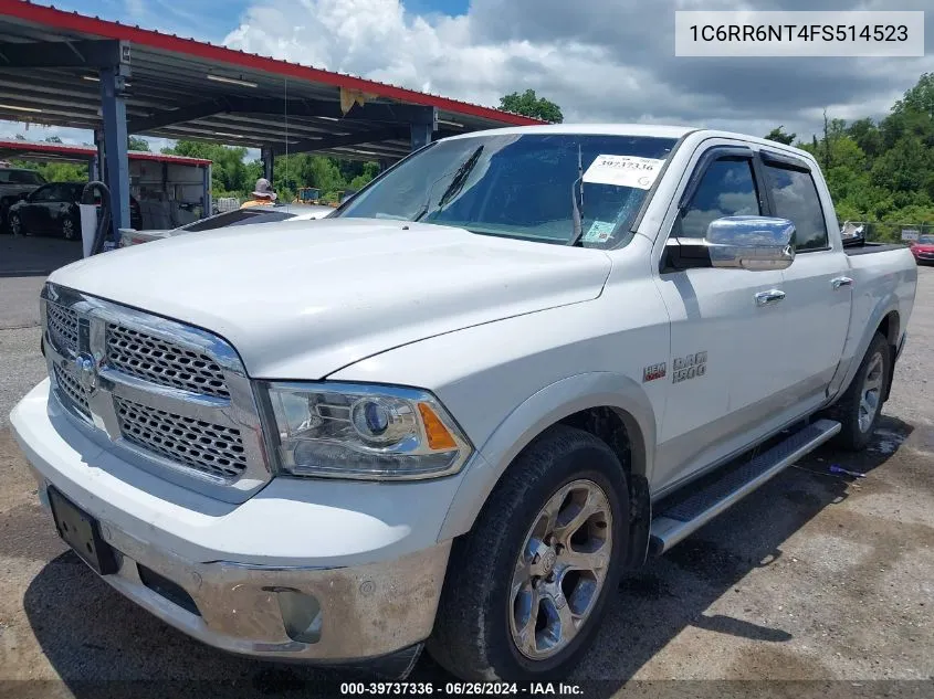 2015 Ram 1500 Laramie VIN: 1C6RR6NT4FS514523 Lot: 39737336