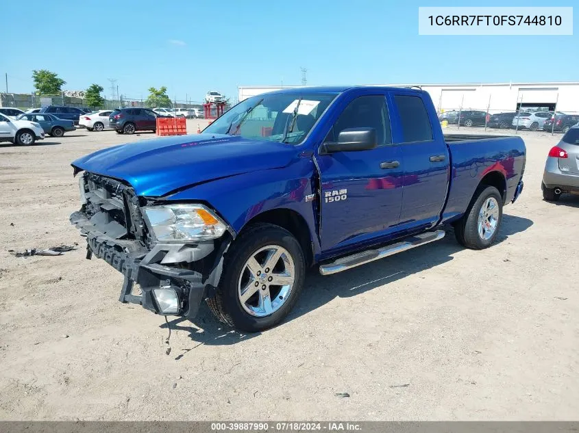 2015 Ram 1500 Express VIN: 1C6RR7FT0FS744810 Lot: 39887990