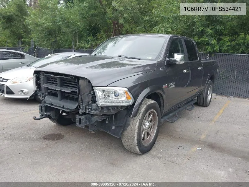 2015 Ram 1500 Laramie VIN: 1C6RR7VT0FS534421 Lot: 39895326