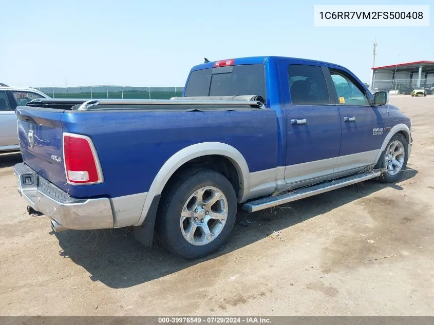 2015 Ram 1500 Laramie VIN: 1C6RR7VM2FS500408 Lot: 39976549