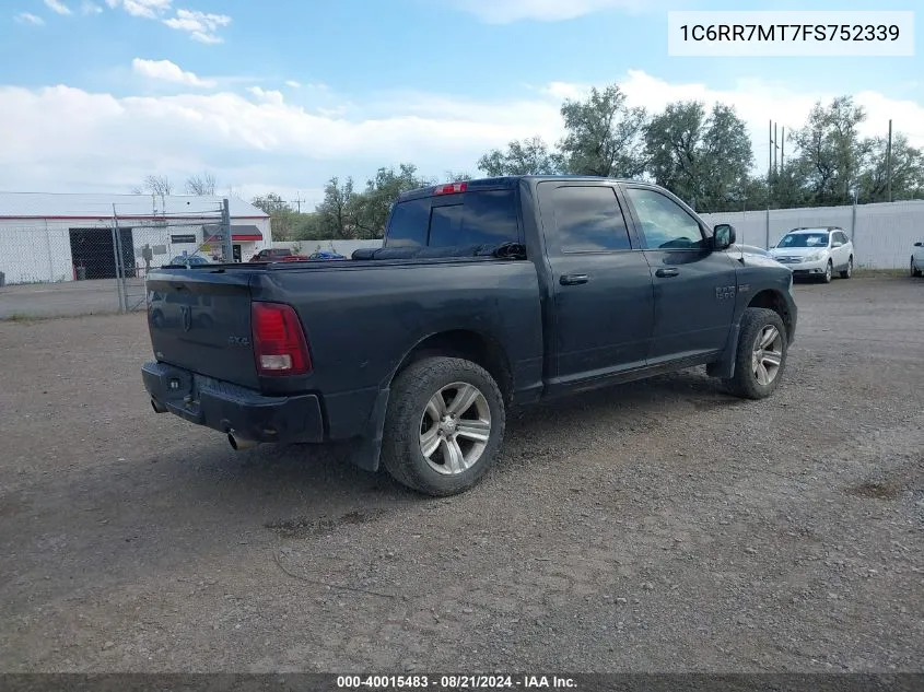 1C6RR7MT7FS752339 2015 Ram 1500 Sport