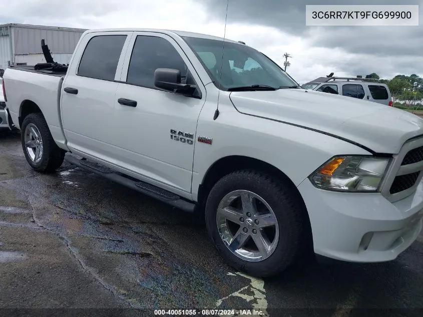 2015 Ram 1500 Express VIN: 3C6RR7KT9FG699900 Lot: 40051055