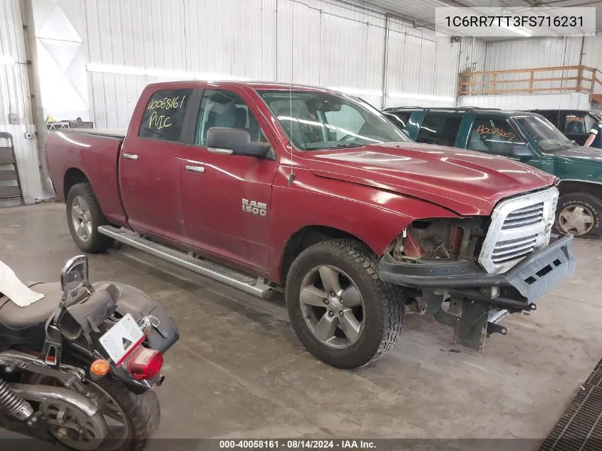 2015 Ram 1500 Big Horn VIN: 1C6RR7TT3FS716231 Lot: 40058161