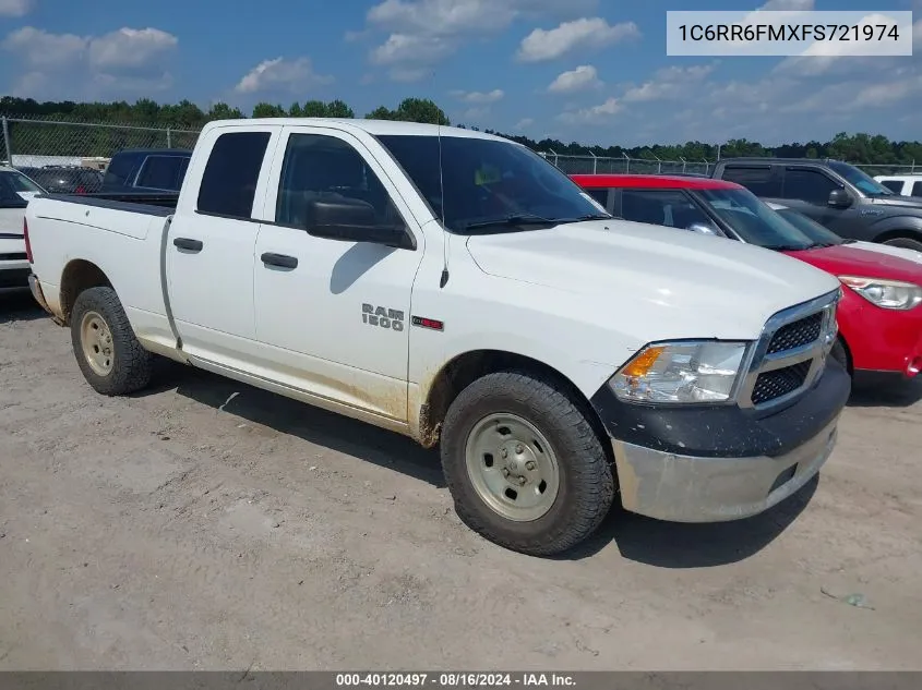 2015 Ram 1500 Tradesman VIN: 1C6RR6FMXFS721974 Lot: 40120497