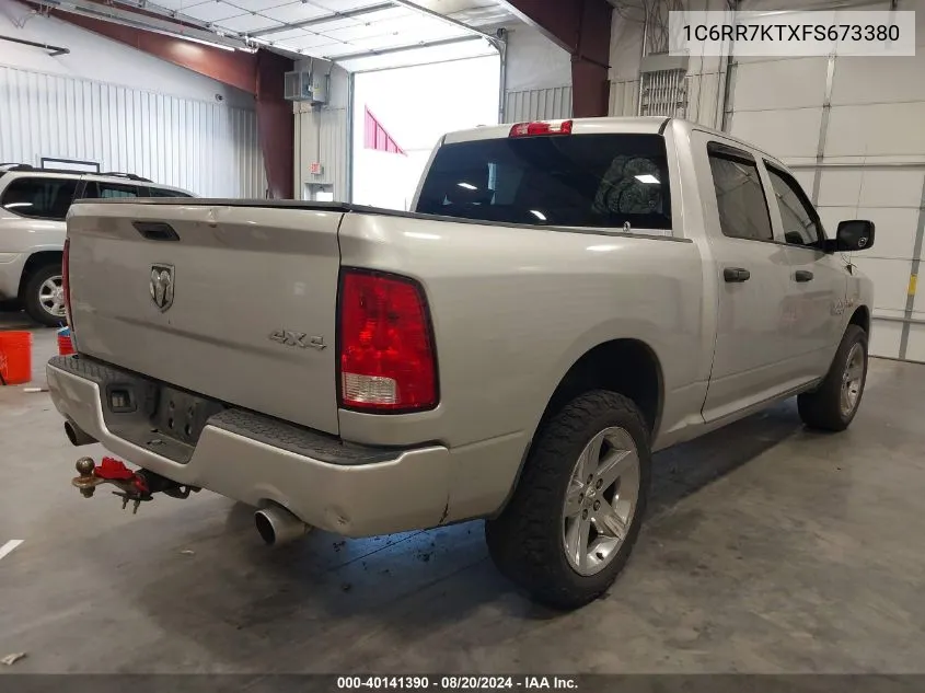 2015 Ram 1500 Express VIN: 1C6RR7KTXFS673380 Lot: 40141390