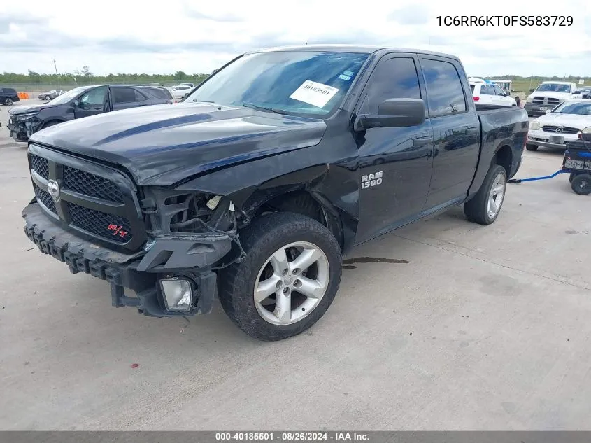 2015 Ram 1500 Express VIN: 1C6RR6KT0FS583729 Lot: 40185501