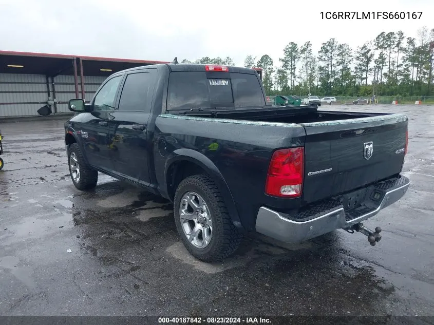 2015 Ram 1500 Outdoorsman VIN: 1C6RR7LM1FS660167 Lot: 40187842