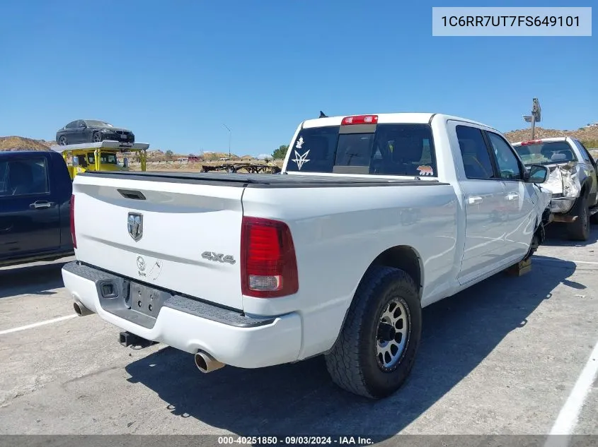 2015 Ram 1500 Sport VIN: 1C6RR7UT7FS649101 Lot: 40251850