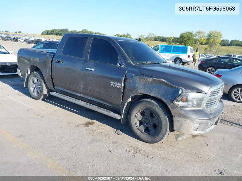 2015 Ram 1500 Slt VIN: 3C6RR7LT6FG598053 Lot: 40262587