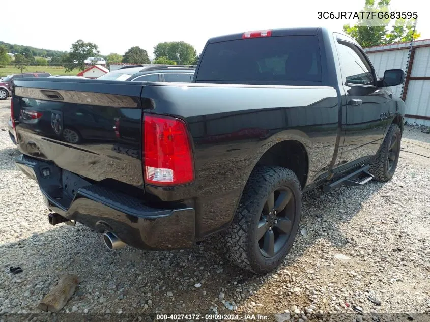 2015 Ram 1500 Express VIN: 3C6JR7AT7FG683595 Lot: 40274372