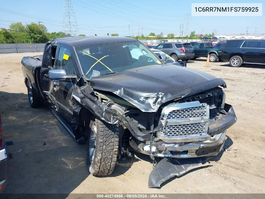 2015 Ram 1500 Laramie VIN: 1C6RR7NM1FS759925 Lot: 40274956