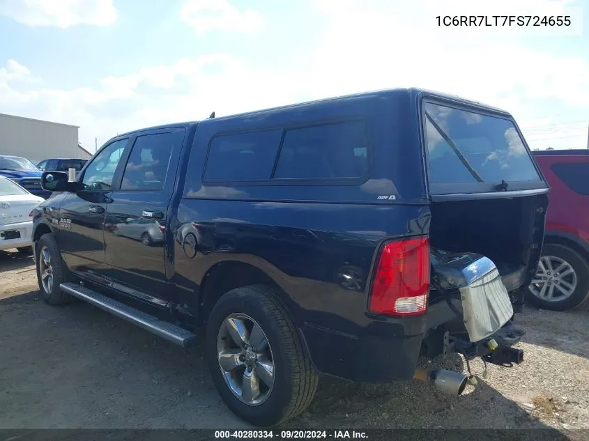 1C6RR7LT7FS724655 2015 Ram 1500 Lone Star