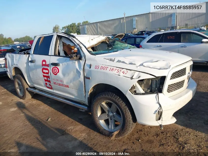 2015 Ram 1500 St VIN: 1C6RR7KT4FS585957 Lot: 40290924