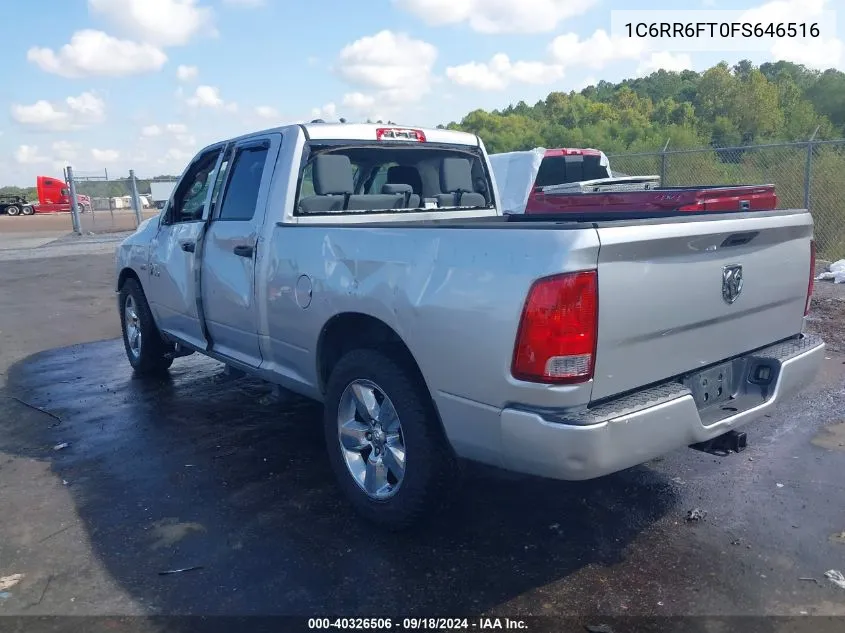 2015 Ram 1500 Tradesman VIN: 1C6RR6FT0FS646516 Lot: 40326506