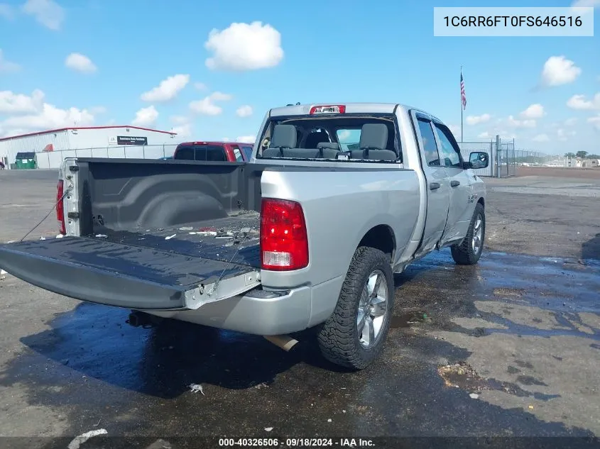 2015 Ram 1500 Tradesman VIN: 1C6RR6FT0FS646516 Lot: 40326506