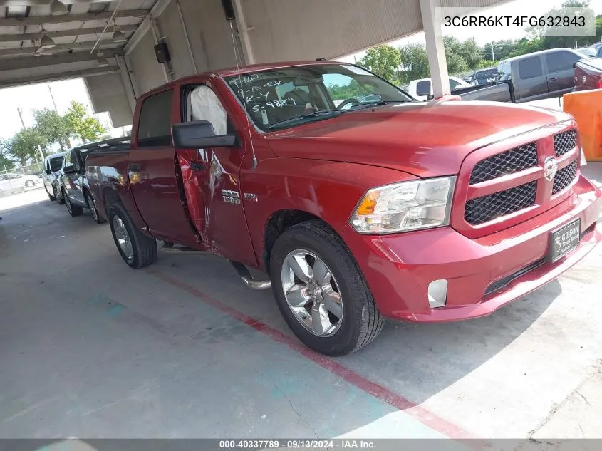 2015 Ram 1500 St VIN: 3C6RR6KT4FG632843 Lot: 40337789