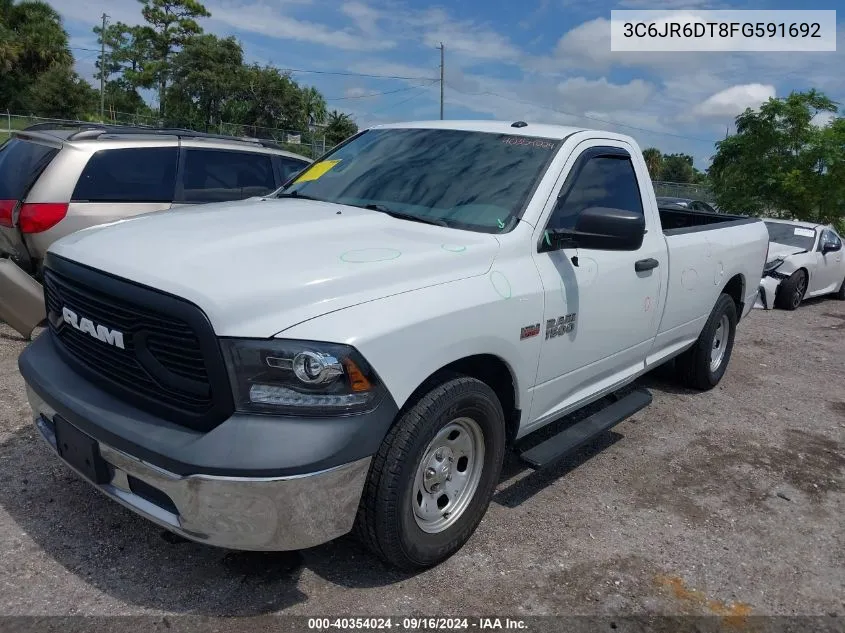 2015 Ram 1500 St VIN: 3C6JR6DT8FG591692 Lot: 40354024