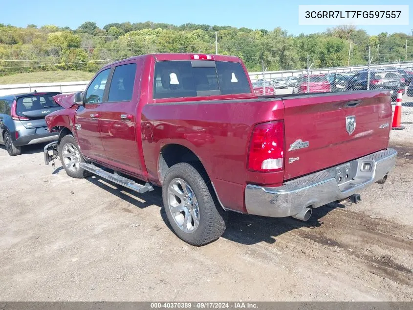 2015 Ram 1500 Big Horn VIN: 3C6RR7LT7FG597557 Lot: 40370389