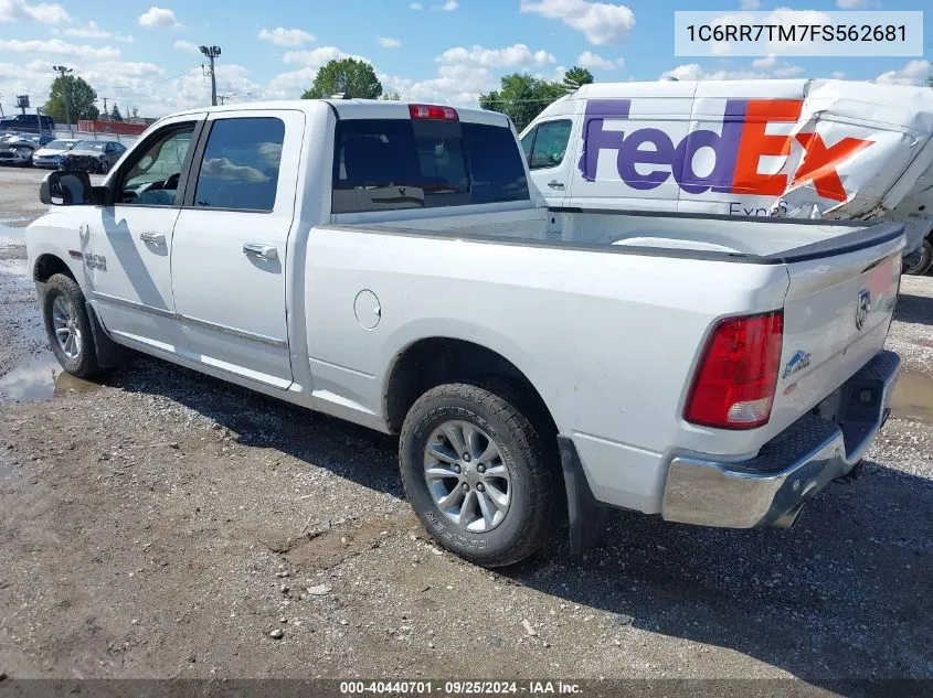 2015 Ram 1500 Big Horn VIN: 1C6RR7TM7FS562681 Lot: 40440701