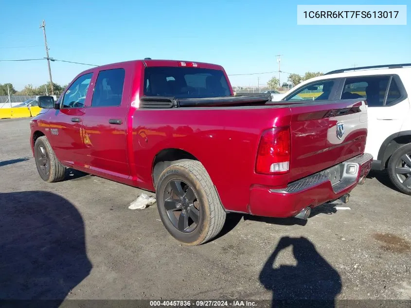 2015 Ram 1500 Express VIN: 1C6RR6KT7FS613017 Lot: 40457836