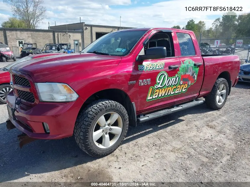 2015 Ram 1500 Express VIN: 1C6RR7FT8FS618422 Lot: 40464731