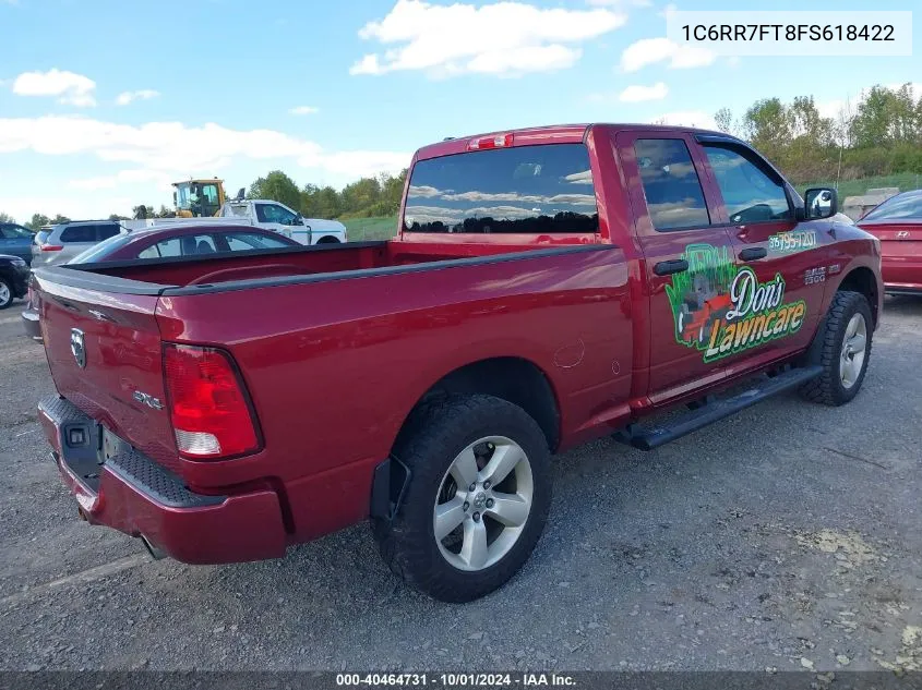 2015 Ram 1500 Express VIN: 1C6RR7FT8FS618422 Lot: 40464731