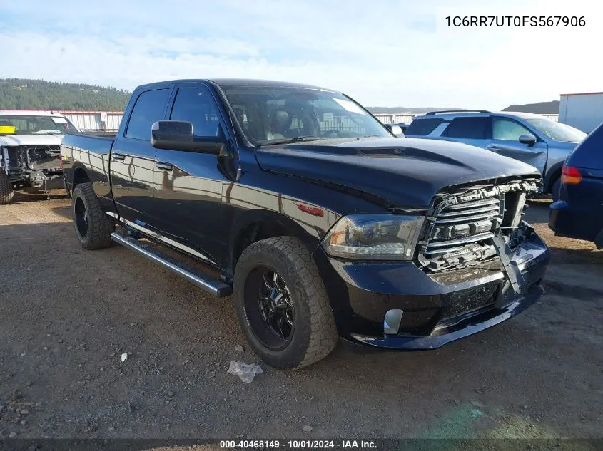 1C6RR7UT0FS567906 2015 Ram 1500 Sport